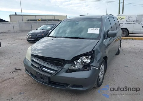 2007 Honda Odyssey Ex z USA, uszkodzony, nr VIN 5FNRL38427B132079